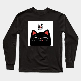 Best mom ever cat Long Sleeve T-Shirt